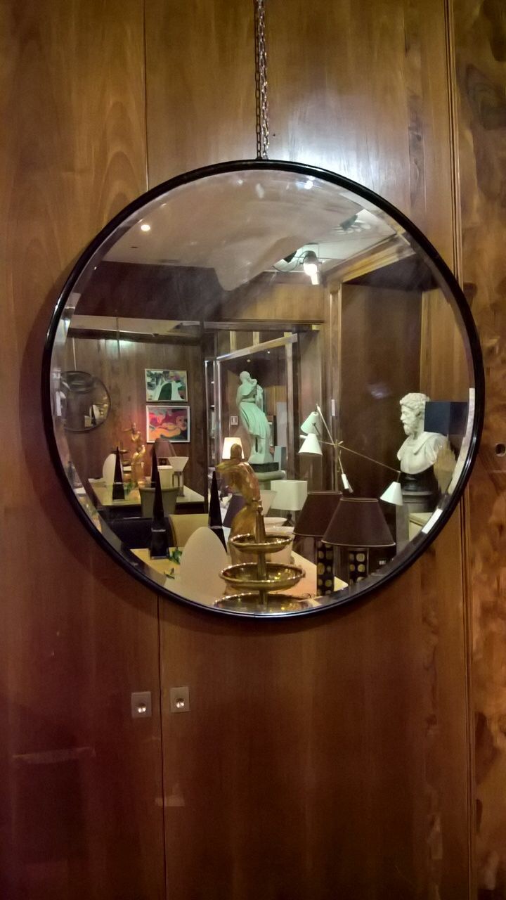 Specchio con Vintage Bordo molato tondo del XX Secolo Opera originale e disponibile - Robertaebasta® Art Gallery opere d’arte esclusive.